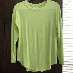 🆕 Lou & Grey Ribbed Long Sleeve Top. Size S. NWT